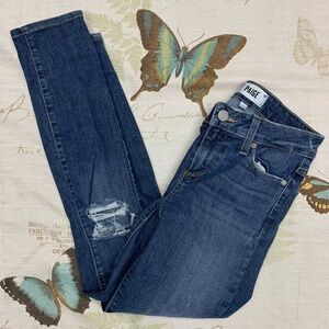 Paige mavis destructed verdugo crop denim jeans